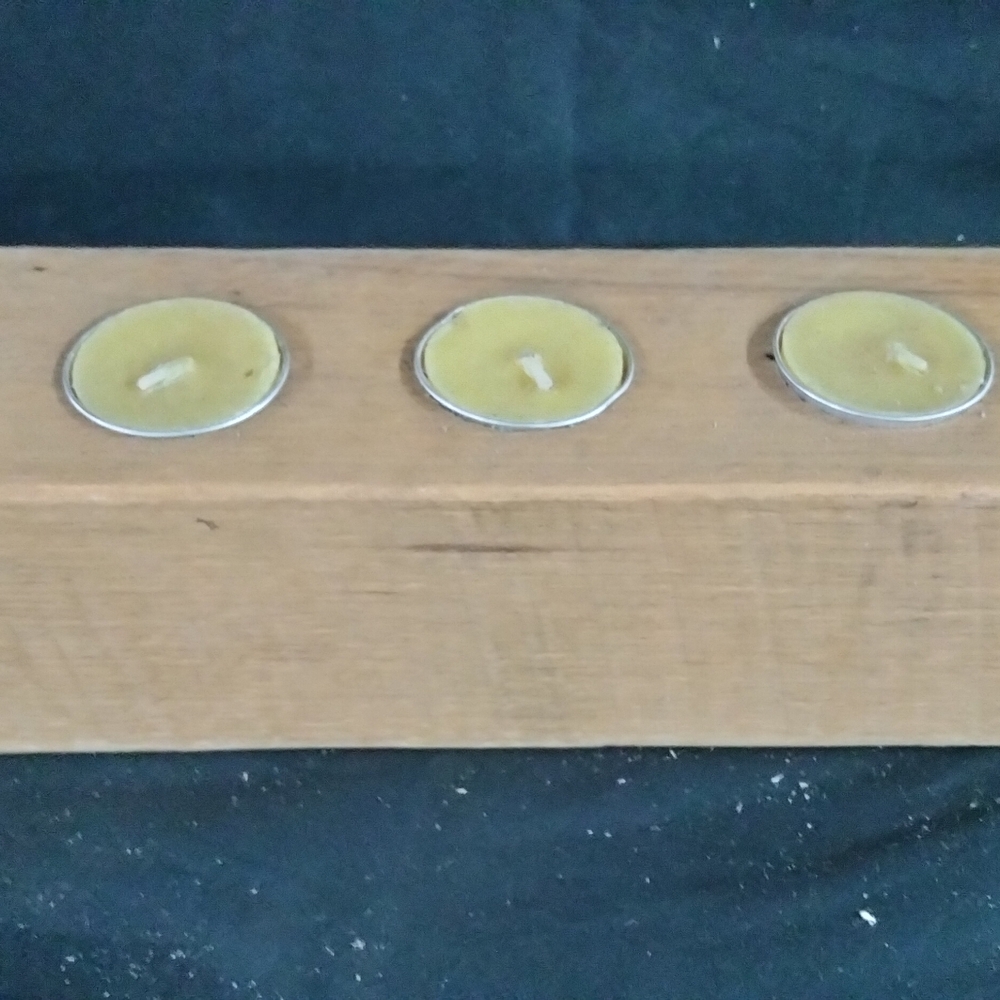 Rustic Wooden Tealight Holder